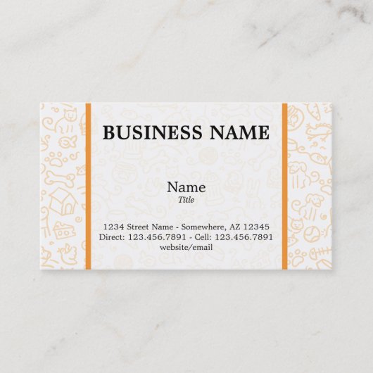 ペット恋人の名刺 名刺 (正面)