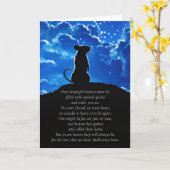 ペット悔やみや弔慰とスピリチュアル詩 カード (黄色い花)