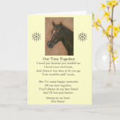 ペット悔やみや弔慰の詩オリジナルのカスタマイズ可能なメッセージ カード (黄色い花)