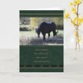 ペット悔やみや弔慰の馬カードの紛失 カード (黄色い花)