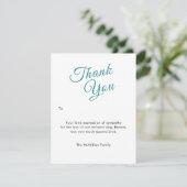 ペット悔やみや弔慰は応答の写真の平らなカード感謝していしています サンキューカード (スタンド正面)