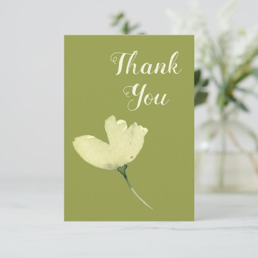 ペット悔やみや弔慰は応答の応答の花柄きっかり感謝していしています サンキューカード (スタンド正面)