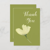 ペット悔やみや弔慰は応答の応答の花柄きっかり感謝していしています サンキューカード (正面/裏面)