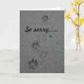 ペット悔やみや弔慰カードの損失 カード (黄色い花)