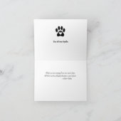 ペット悔やみや弔慰カードジャーマン・シェパードの救助 カード (内部)