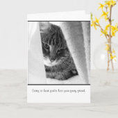 ペット悔やみや弔慰カード カード (黄色い花)