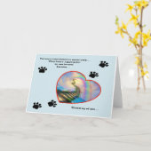 ペット悔やみや弔慰カード カード (黄色い花)