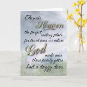 ペット悔やみや弔慰カード カード (黄色い花)