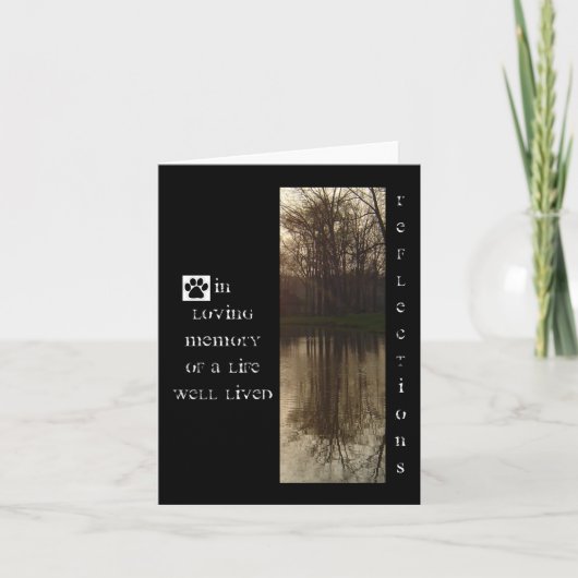 ペット悔やみや弔慰カード カード (正面)