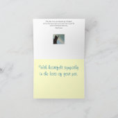 ペット悔やみや弔慰カード-猫(フリードマンのねじれた引用文) カード (内部)