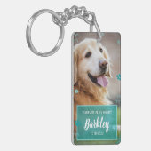 ペット悔やみや弔慰ペットロス犬ペット記念碑 キーホルダー (正面左)