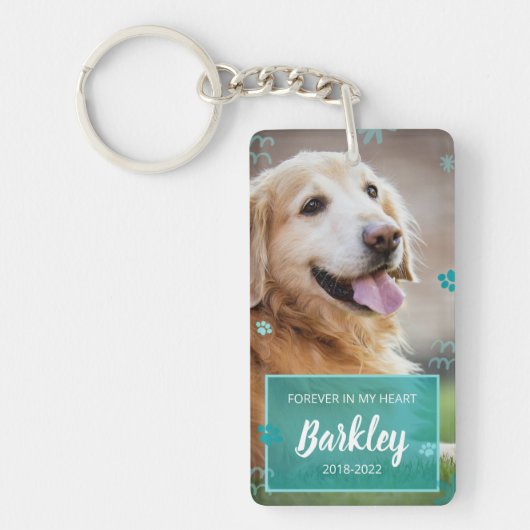 ペット悔やみや弔慰ペットロス犬ペット記念碑 キーホルダー (正面)