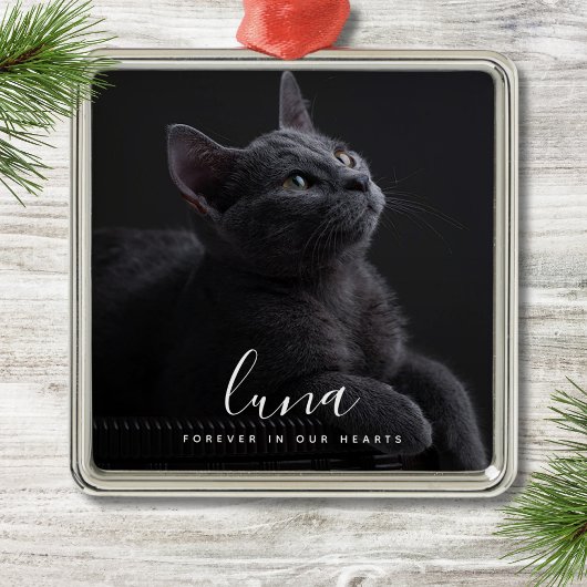 ペット悔やみや弔慰写真記念トリビュート メタルオーナメント