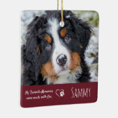 ペット悔やみや弔慰引用文 – ペットロス引用文 – ペットメモリアル セラミックオーナメント (右)