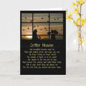 ペット悔やみや弔慰猫悔やみや弔慰スピリチュアル詩動物 カード (黄色い花)