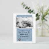 ペット悔やみや弔慰獣医用キャットポストカード ポストカード (スタンド正面)