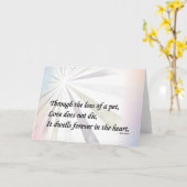 ペット悔やみや弔慰記念カード カード (黄色い花)