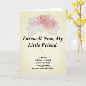 ペット悔やみや弔慰詩の折り畳みカード12.7 X 17.8 cm カード (黄色い花)