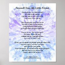 ペット悔やみや弔慰詩プリントバリューポスター（マット）