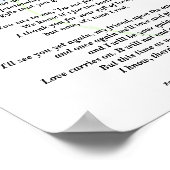 ペット悔やみや弔慰詩プリントバリューポスター(マット) ポスター (角)