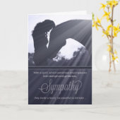 ペット悔やみや弔慰馬の深いブルースピルトボンドの損失 カード (黄色い花)