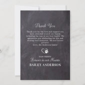 ペット悔やみや弔慰3写真犬パーソナライズされたメモリアル サンキューカード (裏面)