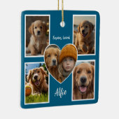 ペット悔やみや弔慰5フォトコラージュ セラミックオーナメント (右)