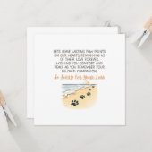 ペット悔やみや弔慰 カード (正面/裏面インサイチュ)