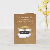 ペット悔やみや弔慰 カード (黄色い花)