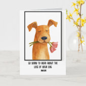 ペット悔やみや弔慰 カード (黄色い花)