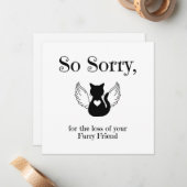 ペット悔やみや弔慰 ノートカード (正面/裏面インサイチュ)