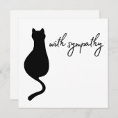 ペット悔やみや弔慰 ノートカード (正面/裏面)