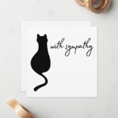 ペット悔やみや弔慰 ノートカード (正面/裏面インサイチュ)