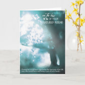 ペット悔やみや弔慰 – 家族で大切な友達を失う カード (黄色い花)