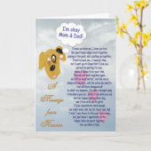 ペット悔やみや弔慰/犬のお母さん&パパ カード (黄色い花)