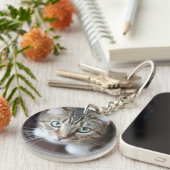 ペット悔やみや弔慰-猫好き記念 – Pet Memorial キーホルダー (正面右)