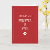 ペット愛からバレンタインフォーエバーレッド カード (黄色い花)