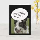 ペット愛人幸せな時間を取得おもしろい誕生日 カード (黄色い花)