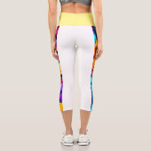 ペット愛好家のためのトレンディー犬のパターン カプリレギンス (裏面)