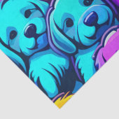 ペット愛好家のためのトレンディー犬のパターン 薄葉紙 (詳細)