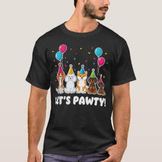 ペット愛好家のためのバースデードッグ Tシャツ
