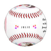 ペット愛好家のためのペット記念品 野球ボール (正面)