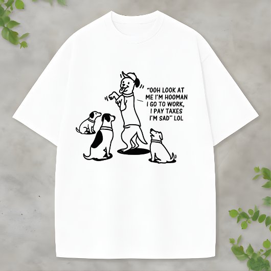 ペット愛好家のための楽しい犬の税金デザイン Tシャツ