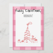 ペット愛好家のための毛皮のクリスマスカード シーズンカード (正面)