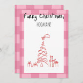 ペット愛好家のための毛皮のクリスマスカード シーズンカード (正面/裏面)