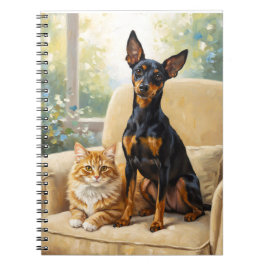 ペット愛好家のノート - 犬猫油絵ジャーナル ノートブック
