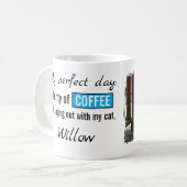 ペット愛猫犬コーヒーブルー コーヒーマグカップ (正面左)