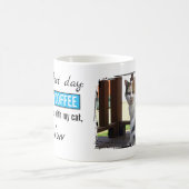 ペット愛猫犬コーヒーブルー コーヒーマグカップ (中央)