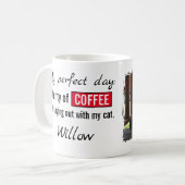 ペット愛猫犬コーヒーレッド コーヒーマグカップ (正面左)