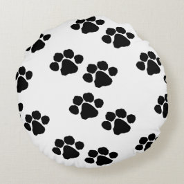 ペット所有者のための足のプリント ラウンドクッション